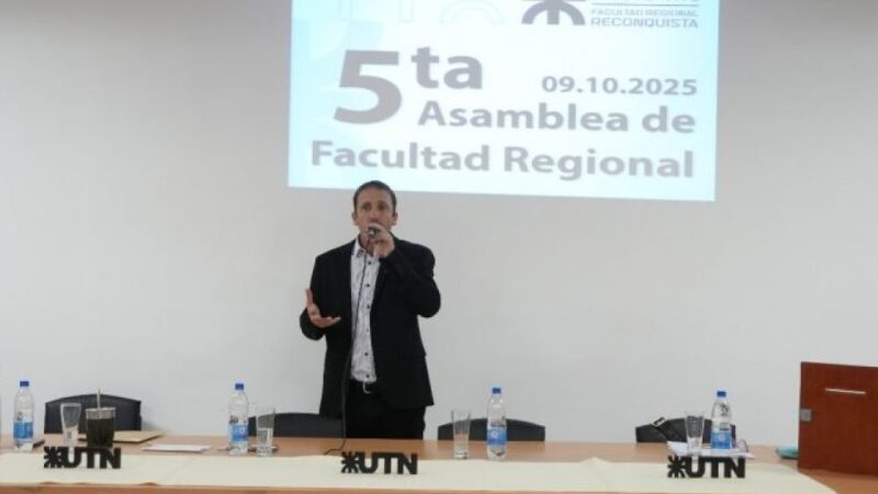 Brian Moschen fue reelecto como decano de la Facultad Regional Reconquista de la UTN