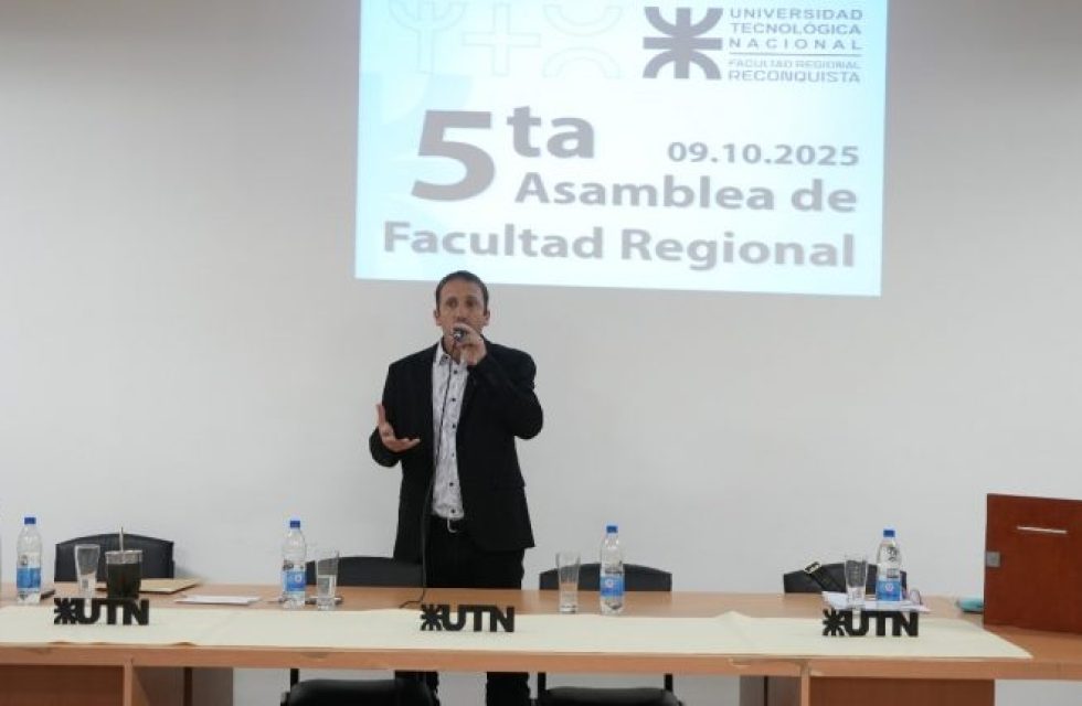 Brian Moschen fue reelecto como decano de la Facultad Regional Reconquista de la UTN