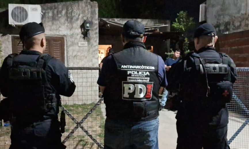 Tres detenidos con cocaína tras allanamientos en barrio Nueva Fe