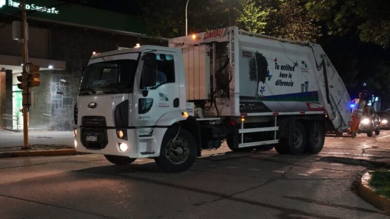 Recolección de residuos durante el feriado en Avellaneda