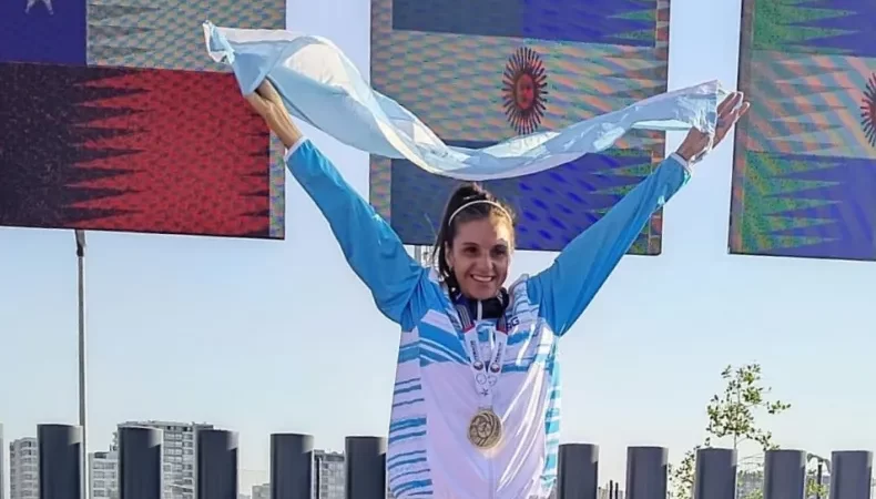 Doble medalla de oro para Marisol Tozzi en el Sudamericano de Atletismo Máster en Chile