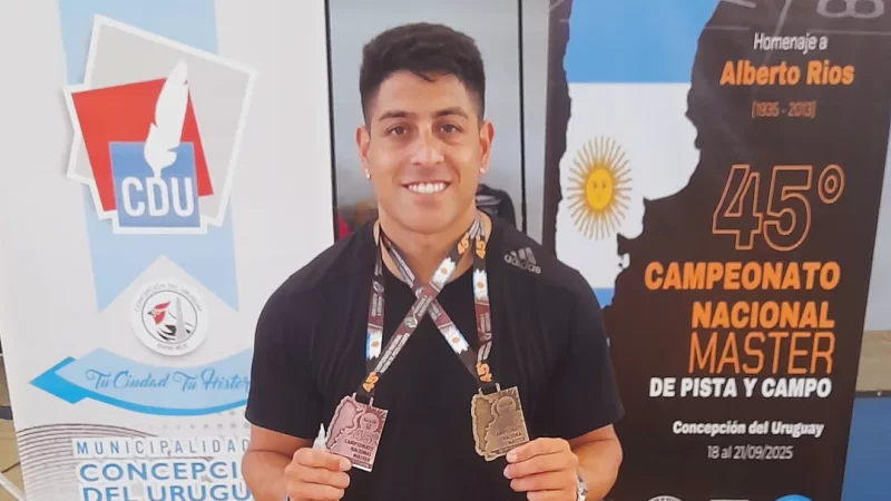 El atleta de Reconquista Sebastián Acevedo al Sudamericano en Chile