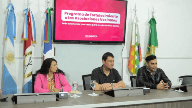 Presentaron en Reconquista el Programa de Fortalecimiento de Vecinales