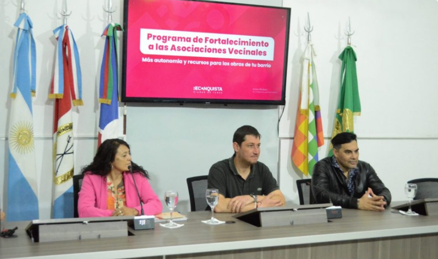 Presentaron en Reconquista el Programa de Fortalecimiento de Vecinales