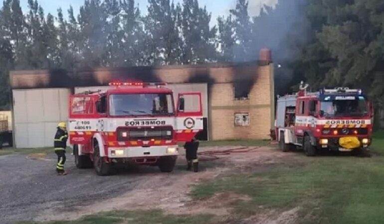 Incendio en un galpón del Parque Industrial de Avellaneda