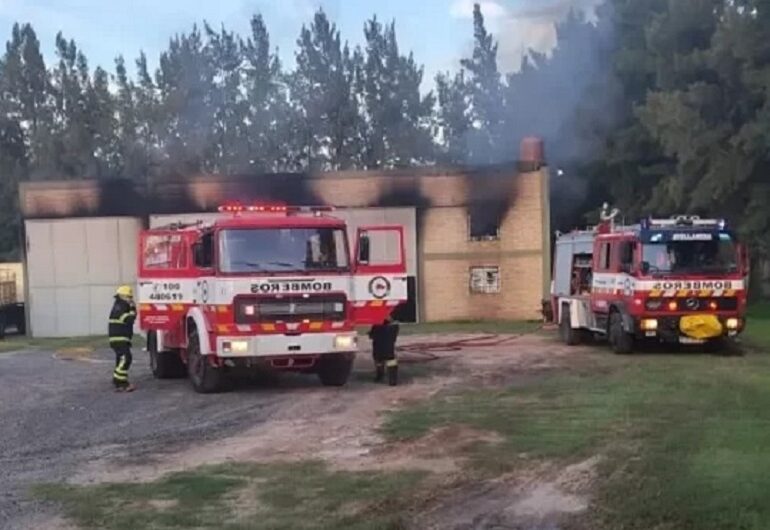 Incendio en un galpón del Parque Industrial de Avellaneda