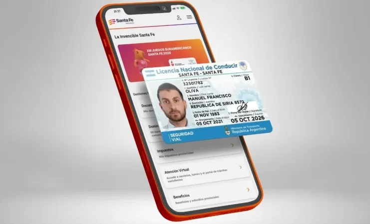 Las licencias de conducir digitales en la app Mi Santa Fe ya tienen validez en la provincia