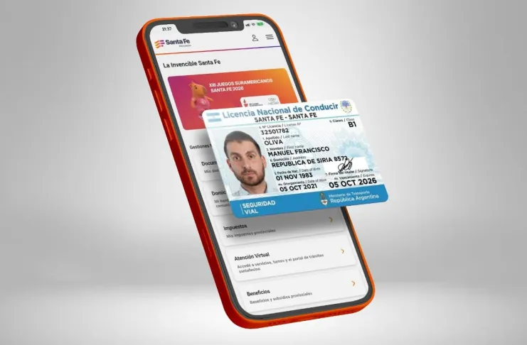 Las licencias de conducir digitales en la app Mi Santa Fe ya tienen validez en la provincia