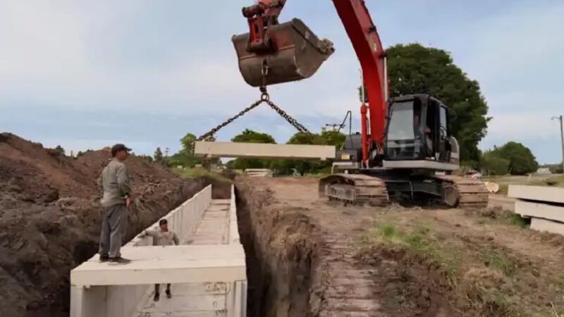 Malabrigo avanza con una obra clave para mejorar el escurrimiento pluvial