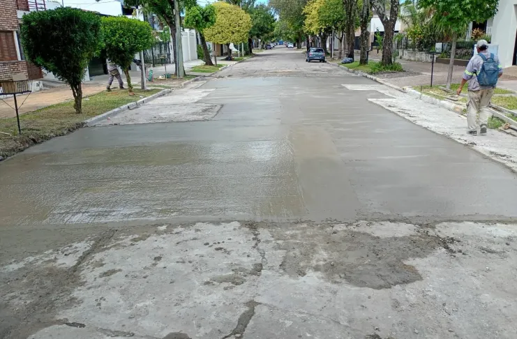 Reconquista finalizó el bacheo en calle Mitre entre Amenábar y Lucas Funes