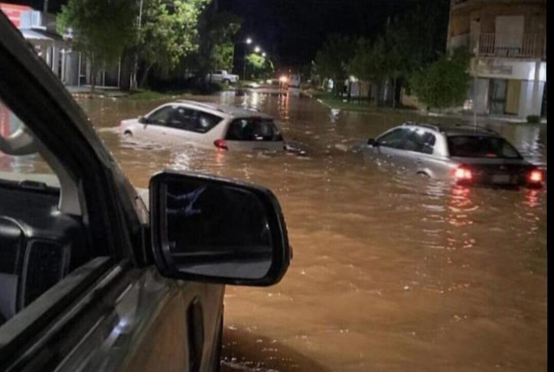 Villa Minetti: despliegan un operativo integral ante lluvias que superaron los 200 milímetros