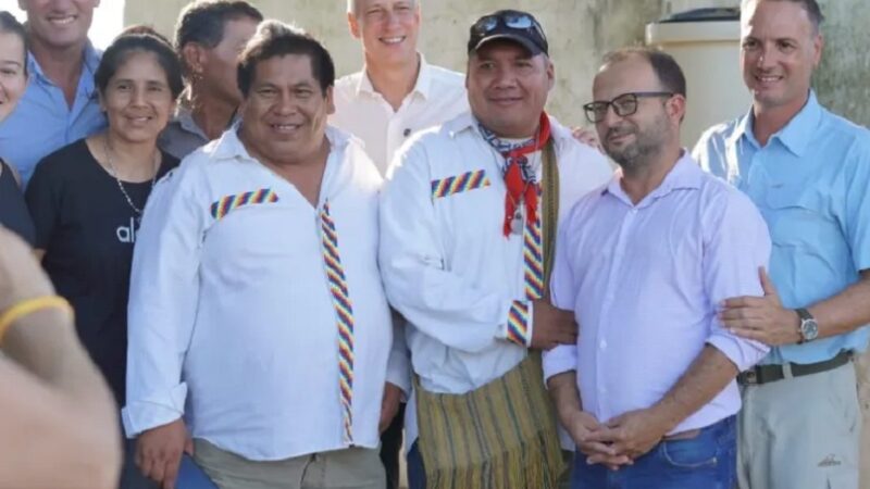 Histórico: la comunidad mocoví de Los Laureles cuenta por primera vez con agua potable