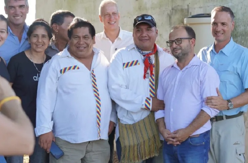 Histórico: la comunidad mocoví de Los Laureles cuenta por primera vez con agua potable