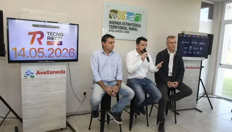 Presentaron la Primera Tecno Riego del Litoral en Avellaneda ¿Cuándo se realiza?