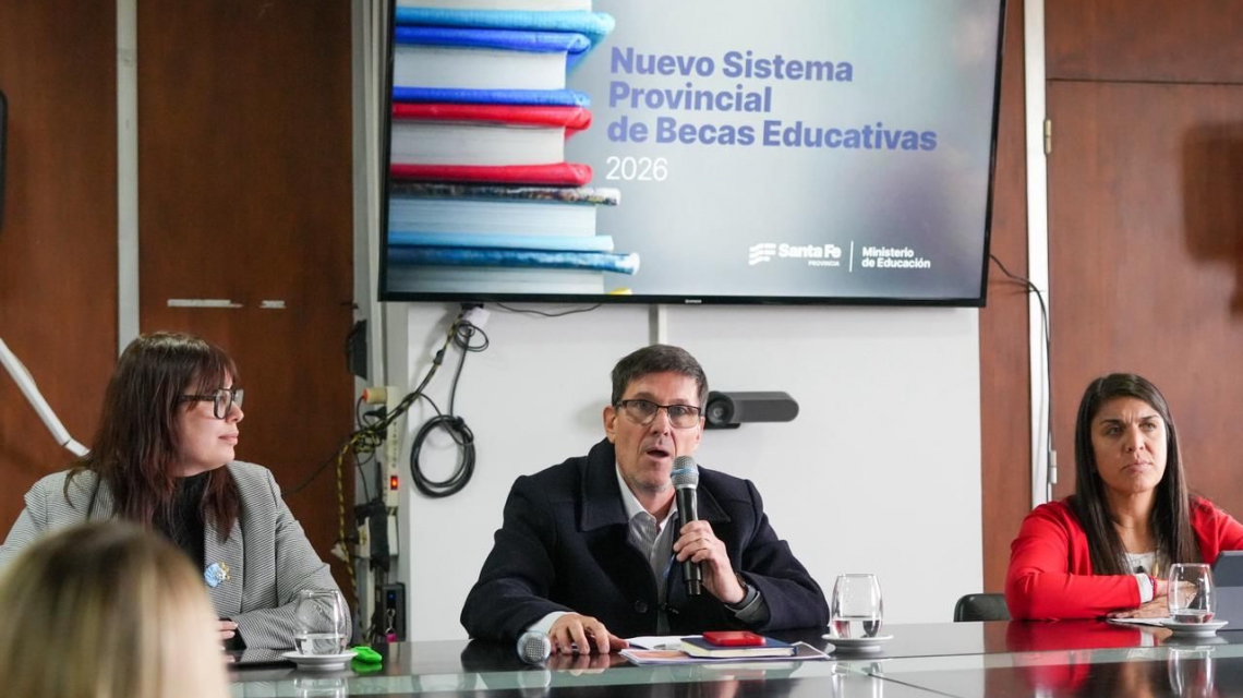 La provincia de Santa Fe presentó un nuevo sistema de becas socioeducativas