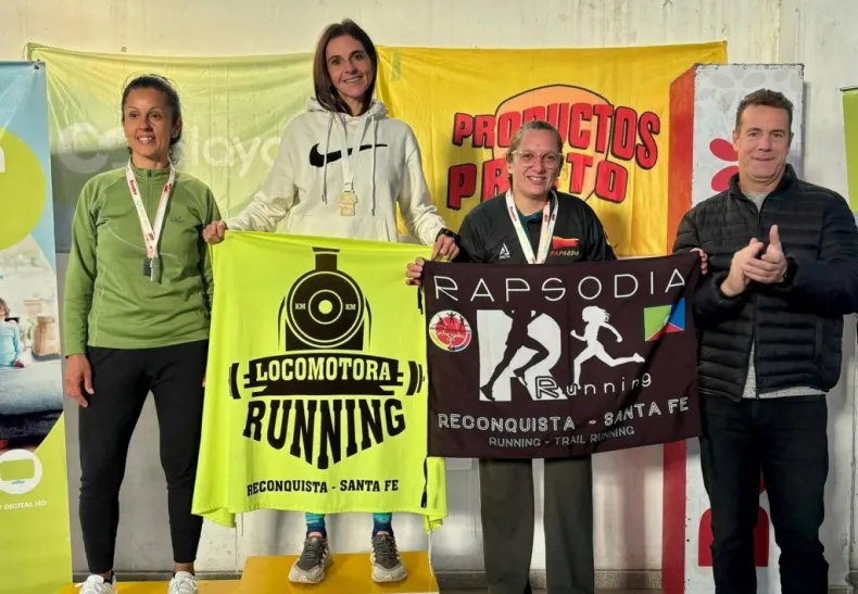 Demis Pochón y Marisol Tozzi fueron los más rápidos en los 8K del Club Atlético Alumni