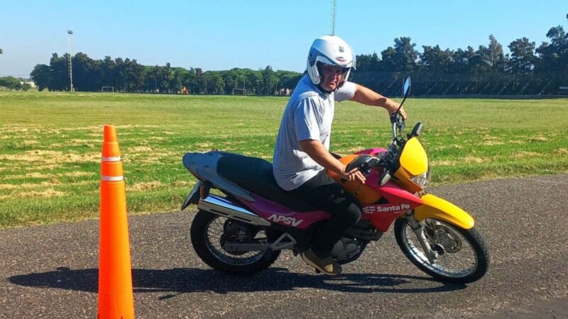 Nuevo examen práctico para obtener la licencia de conducir motos en Santa Fe