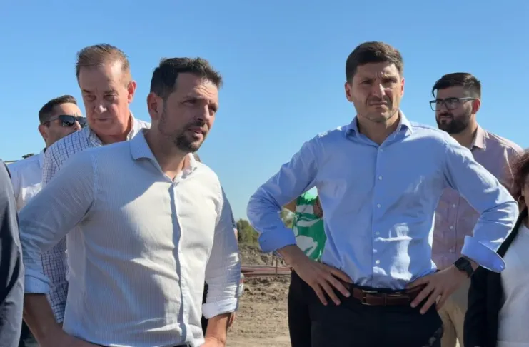 Pullaro y Braidot supervisaron el avance de la tercera vía entre Avellaneda y Reconquista