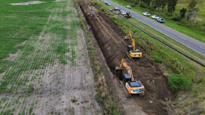 La obra del Acueducto Reconquista hacia Garabato llega al 65 por ciento de avance