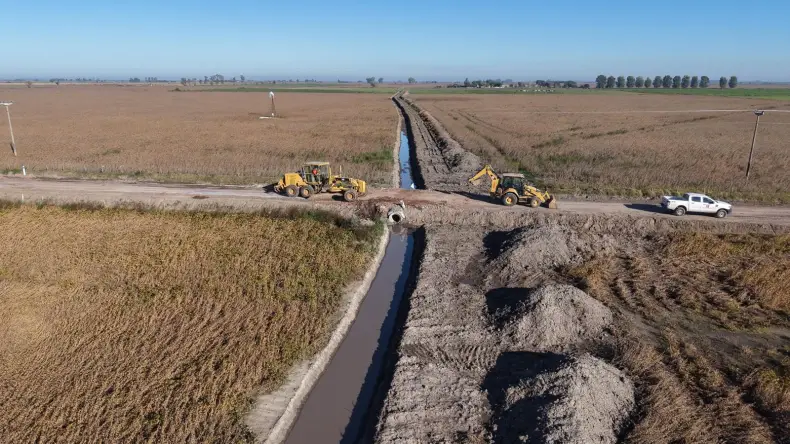Avanza el plan de obras obras hídricas para prevenir inundaciones en el norte de Santa Fe