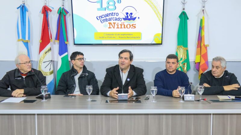 Reconquista presentó el 18° Encuentro de Pesca Variada Embarcada para Niños