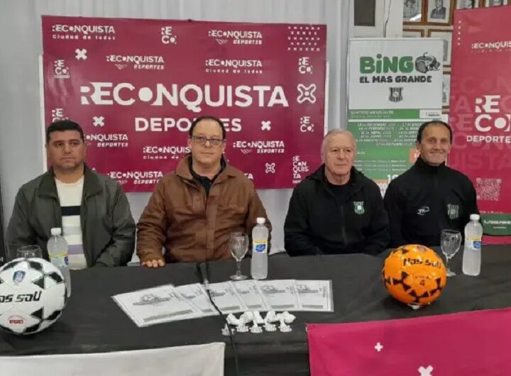 Presentan la 8va Edición del Torneo de Fútbol «Reconquista juega»