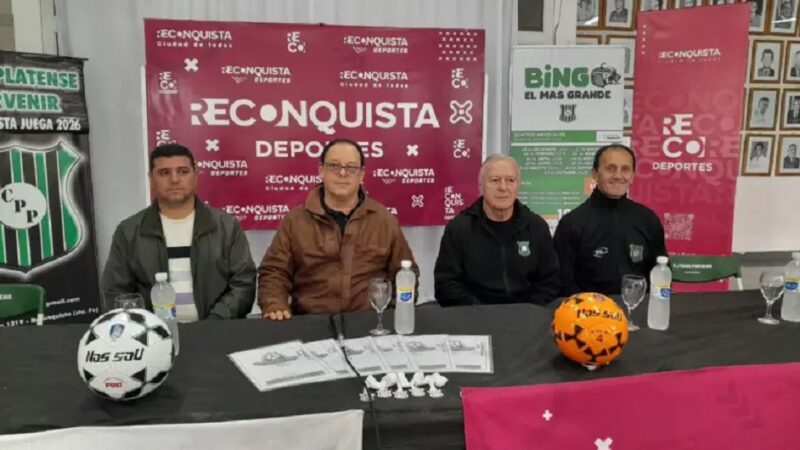 Presentan la 8va Edición del Torneo de Fútbol «Reconquista juega»