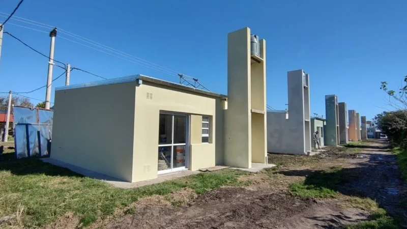 Sortearon 12 viviendas que se construyen en un barrio residencial de Malabrigo