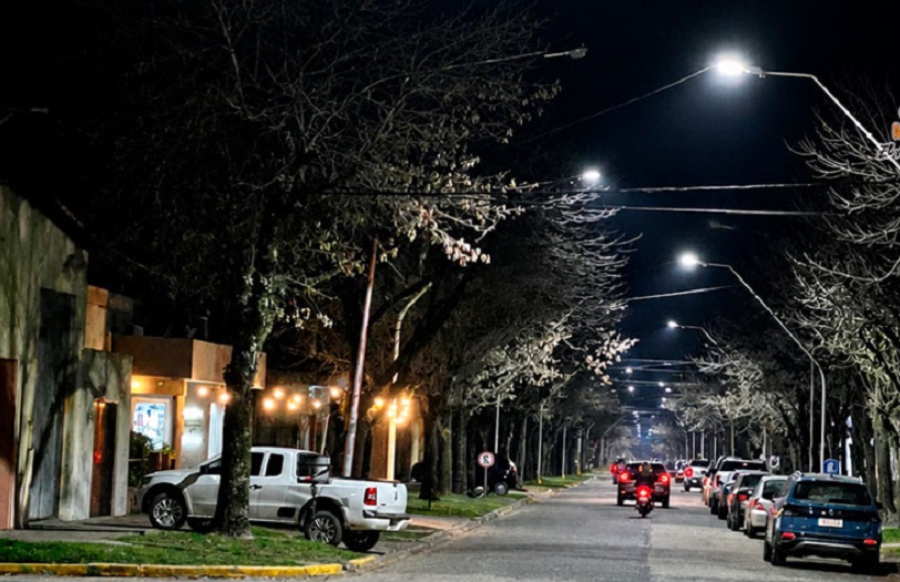 Malabrigo inauguró la nueva iluminación LED de calle Belgrano ¿Cuál fue la inversión?