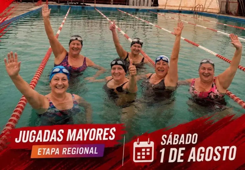 Adelante Reconquista recibirá la etapa regional de natación para Adultos Mayores 