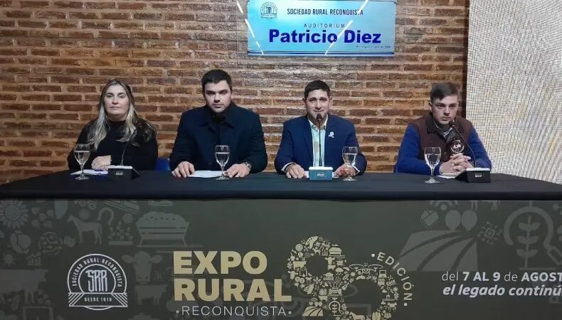 Presentaron oficialmente la 90° edición de la Expo Rural de Reconquista ¿Cuándo se realiza?