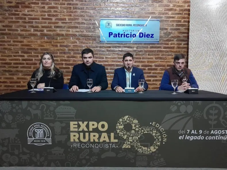 Presentaron oficialmente la 90° edición de la Expo Rural de Reconquista ¿Cuándo se realiza?