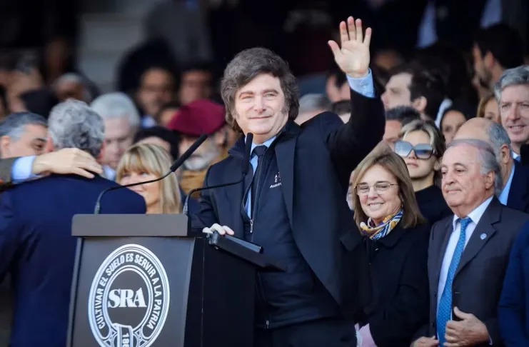 Milei renovó su promesa de bajar las retenciones en Expo Rural de Palermo