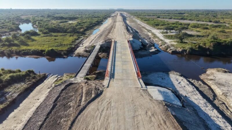 Con cuatro nuevos puentes de hormigón, conectan a pueblos del norte de Santa Fe