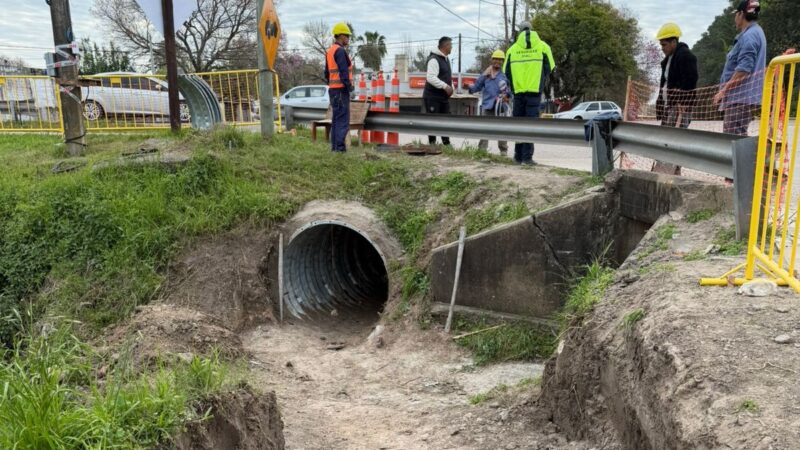 El Gobierno de Reconquista avanza con el entubado del canal de calle 105