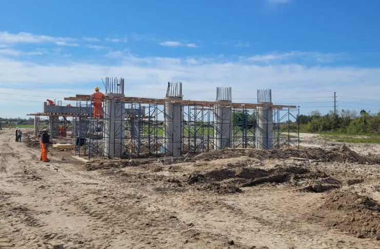 Tercera Vía Reconquista-Avellaneda: Provincia completó el pilotaje del puente sobre Arroyo El Rey