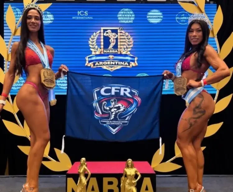 Evelin Micelli y Luz Milagros Ruiz Díaz se consagraron campeonas en el Campeonato Argentino NABBA