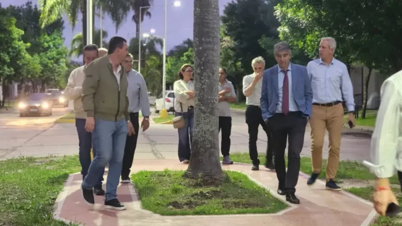 El ministro de Gobierno de Santa Fe recorrió obras de desagües en Malabrigo