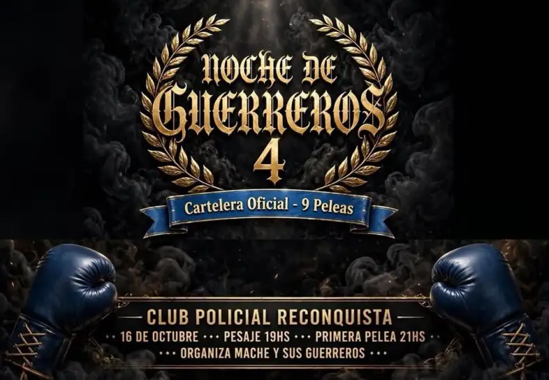 Reconquista se prepara para vivir el festival de boxeo amateur «Noche de Guerreros 4»