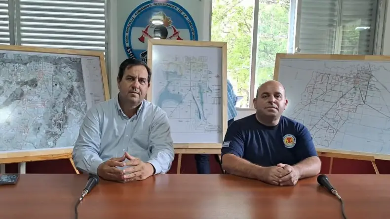 Vallejos anunció la emergencia en Reconquista por la crecida del Riacho San Jerónimo frente al puerto